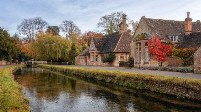 cotswolds, river, village